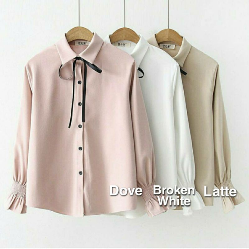 Yosiko Blouse Ukuran Size S M L XL 2XL 3XL 4XL XXL XXXL  XXXXL 2L 3L 4L 5L  Atasan Blouse Wanita Jumbo Atasan Big Size Kemeja Kerja Korea Over Size