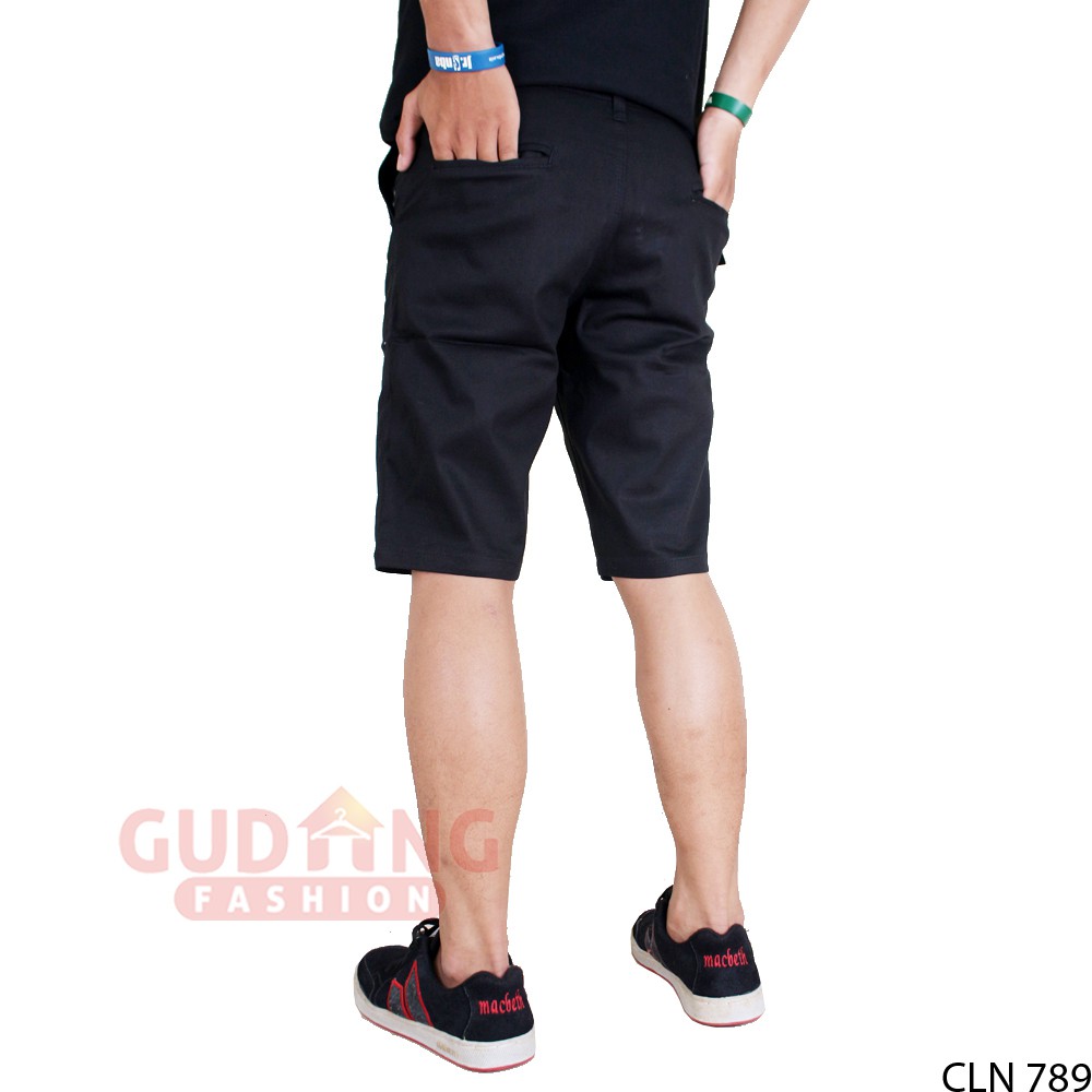 Celana Cowok Polos Pendek Chino Pants Casual Modis - CLN 789