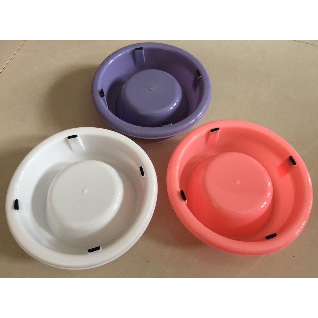 DA83 Mangkuk Plastik Anti Semut 18cm Tempat Mkanan Kucing Plastic Bowl