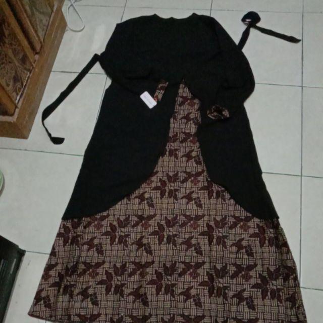 Gamis Batik Busui Pekalongan Huwayna Kombinasi Lady Crepe. 1kg = 2pcs Gamis