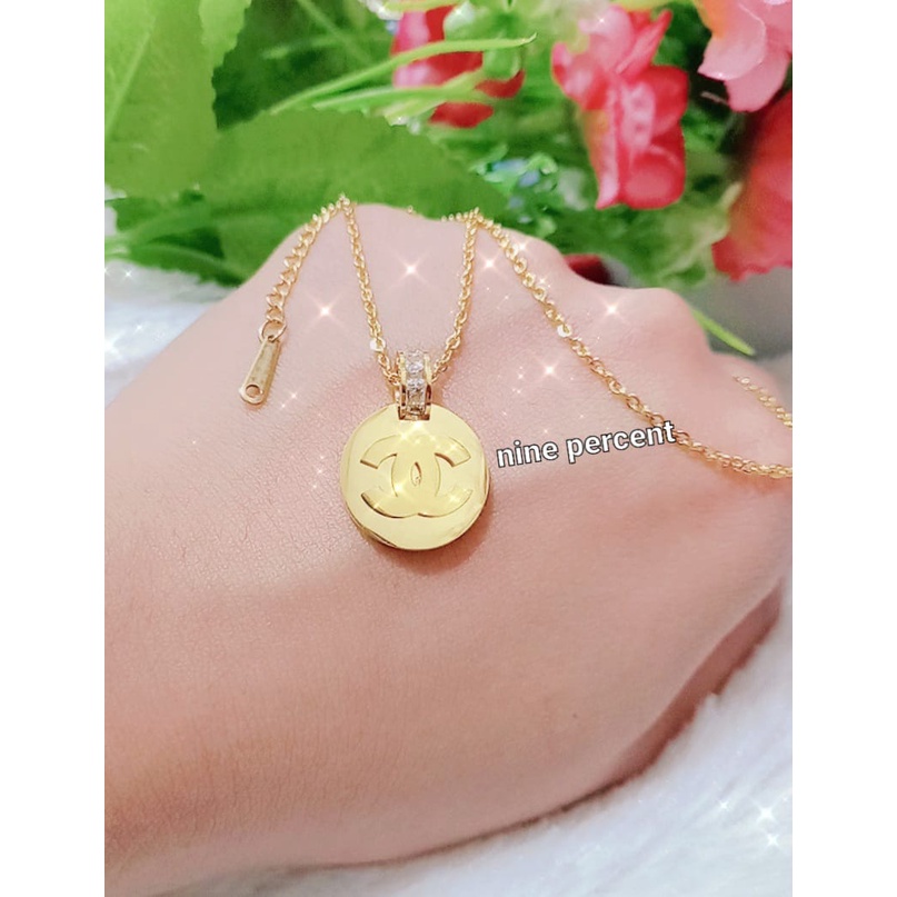 [ Bayar Ditempat ] Kalung Titanium Gold Anti Karat Liontin / Kalung Korea Style Terbaru / COD