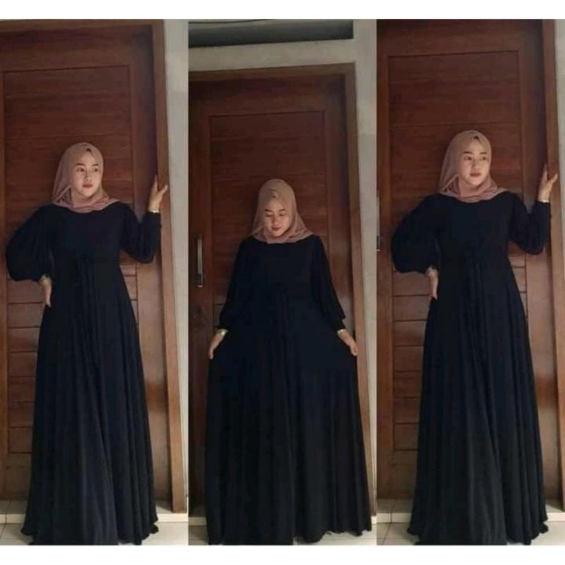 Gamis Maxi wanita 2021 Polos