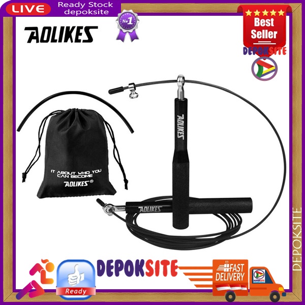 AOLIKES 3203 Skipping Crossfit Speed Jump Rope Professional Skipping Boxing Fitness Gym