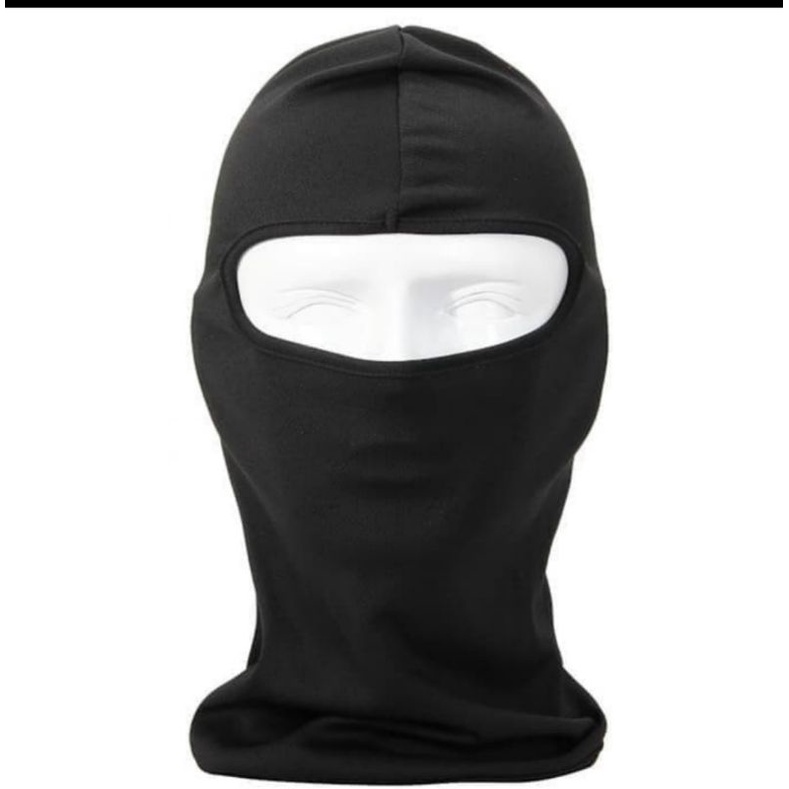 Balaclava Black Masker Full Face Pelindung Muka Helm Pengendara Motor