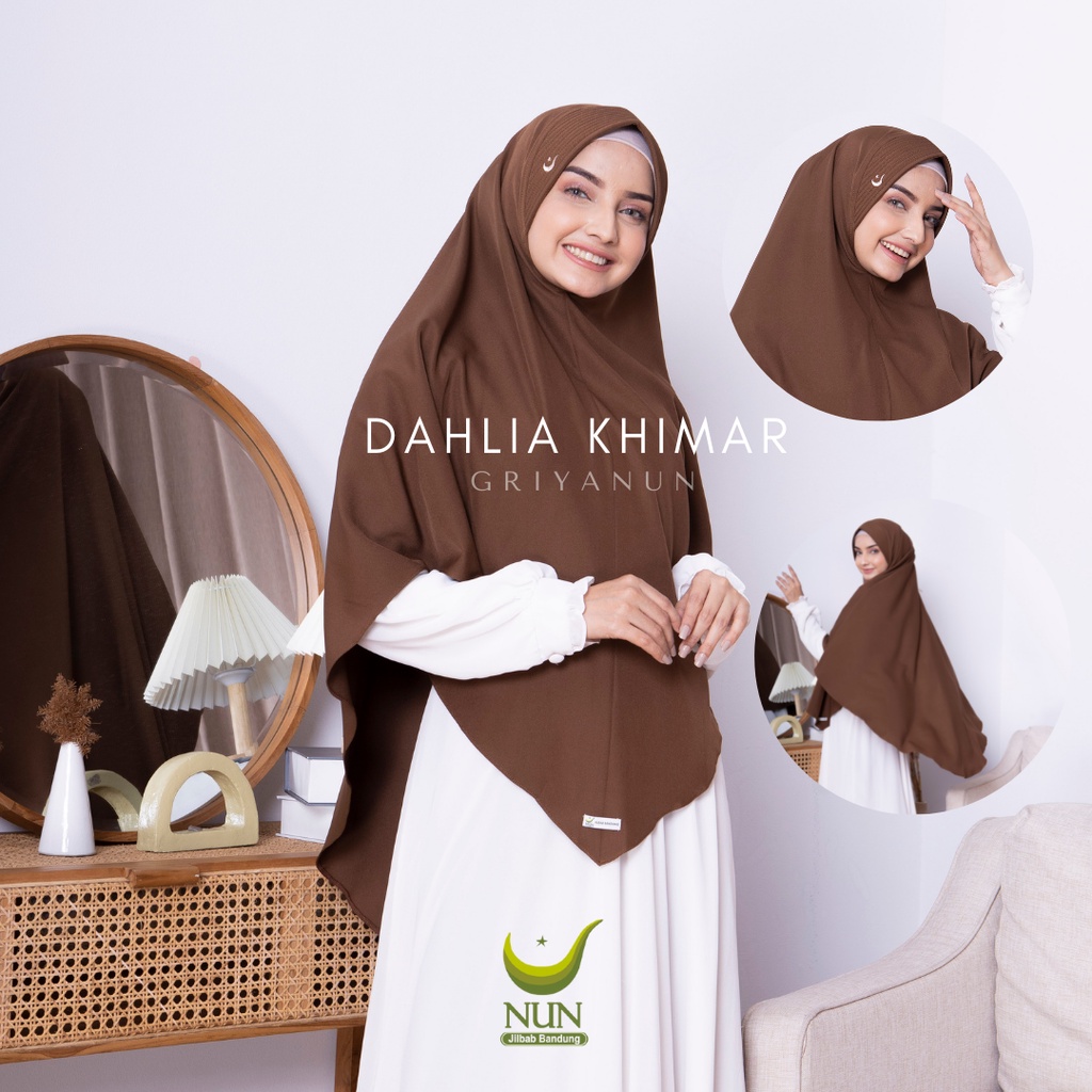 khimar Dahlia NUN JILBAB / kerudung instan dahlia / hijab instan premium / khimar murah premium / hi