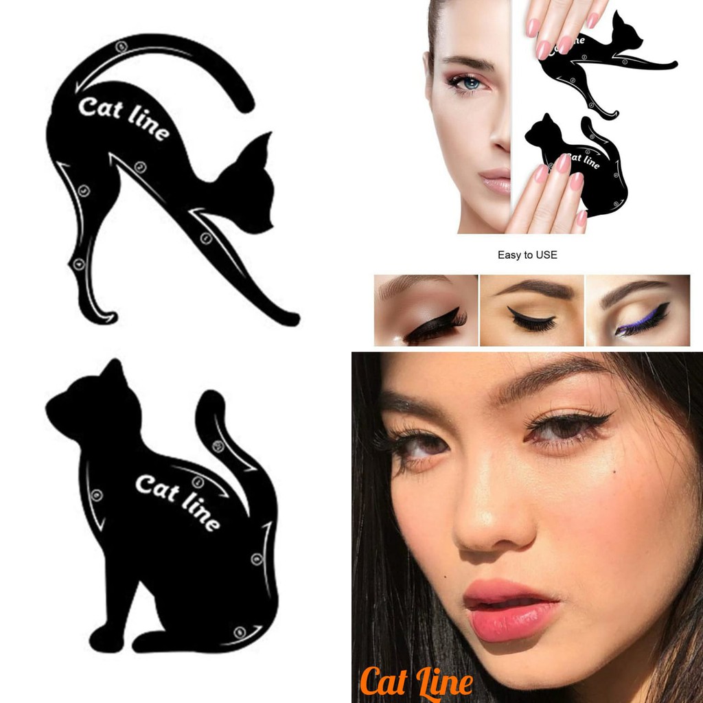 CAT LINE CETAKAN ALIS CETAKAN EYELINER