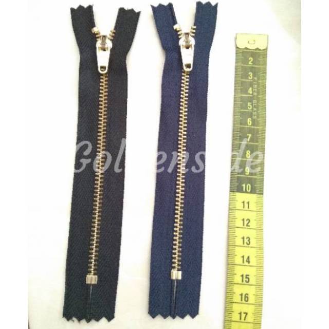 Resleting / Risleting / Zipper besi YKK 15cm / 6&quot; satuan