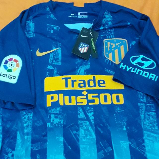 Jersey atletico madrid away 18/19 full patch la liga