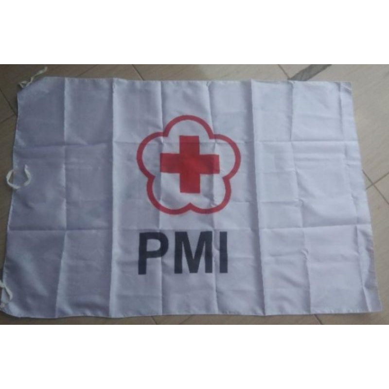 Bendera PMI UK 80X120cm sablon grosir