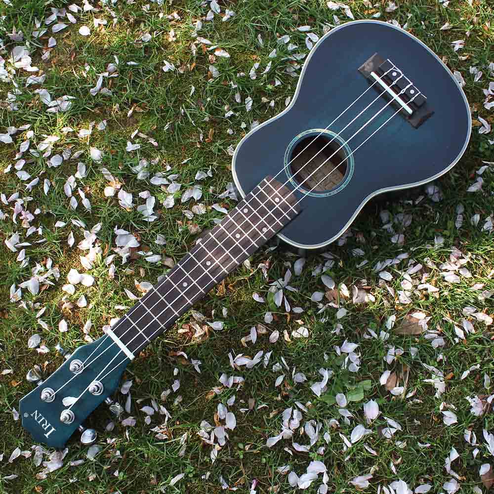 Irin Ukulele Soprano 15 Fret Bahan Kayu Cemara Ukuran 21 Inci