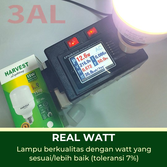 13W HARVEST LIGHTING Lampu Kapsul LED T-Bulb 13 watt Lampu Hemat Energi Original Bersertifikat SNI dan Bergaransi