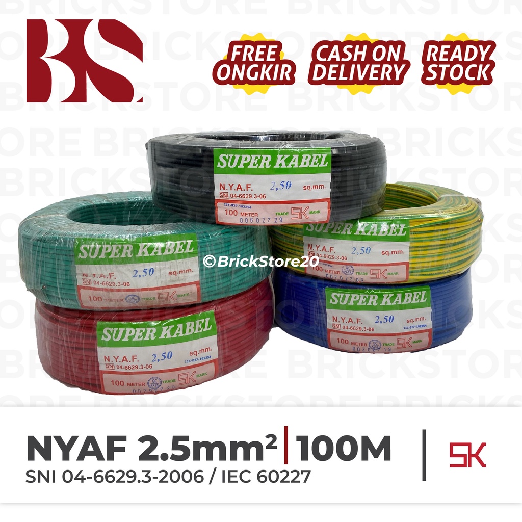 Kabel Super NYAF 2.5 mm NYAF 2.5 NYAF 2,5 AF 2,5 AF 2.5 SQMM 2.5MM SNI