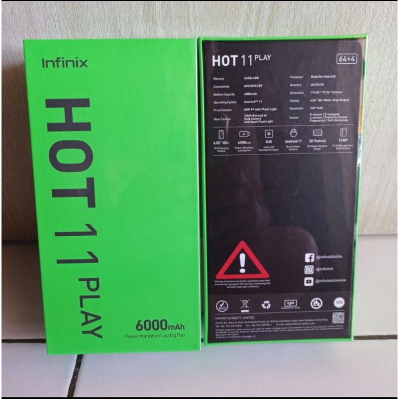Infinix Hot 11 play 4/64 gb
