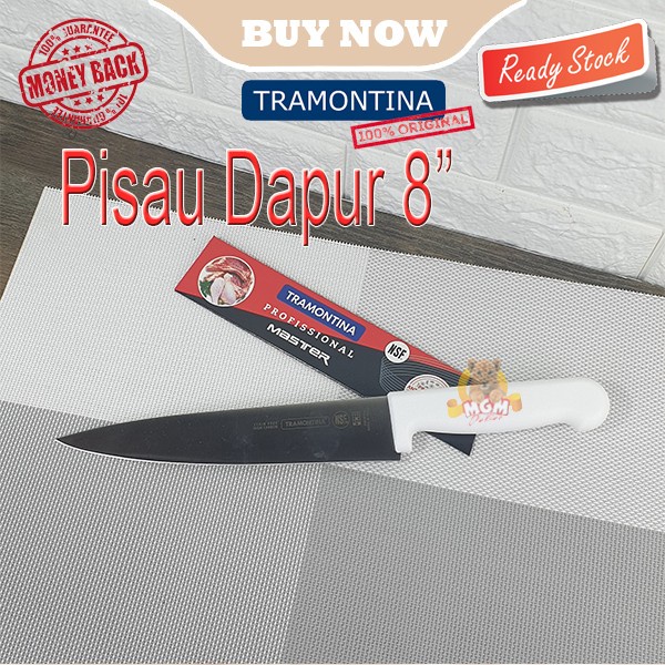 Made in Brazil Tramontina Chef Knife 8in Pisau Dapur 20CM PROF MASTER