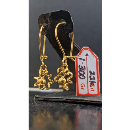 Anting emas 22k