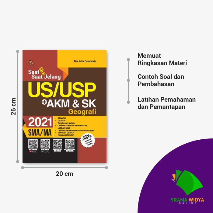 Buku Bank Soal Saat Saat Jelang Us Usp Geografi Sma Ma 2021 Yrama Widya Shopee Indonesia