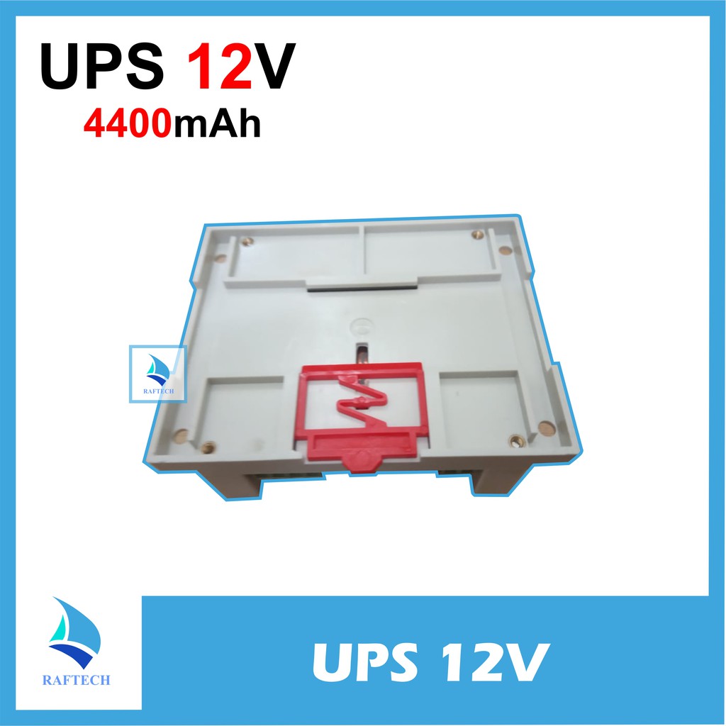 Smart UPS 12V 2A 4400mAh + Box Enclosure Din rail PLC