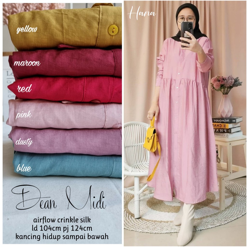 Dian Long Tunik / Midi Dress Airflow Silk Crinkle