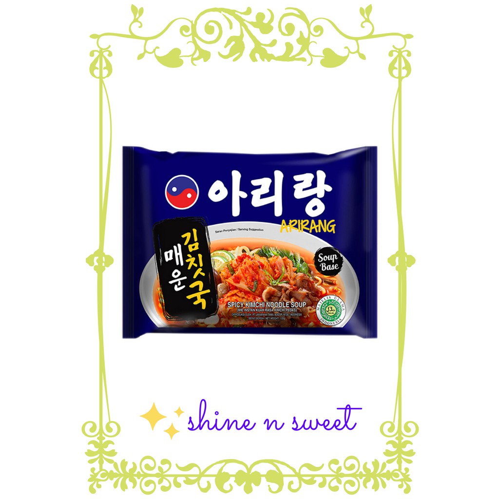 

Arirang Spicy Kimchi Noodle Soup / Instant Noodle / Mie Instan 120gr