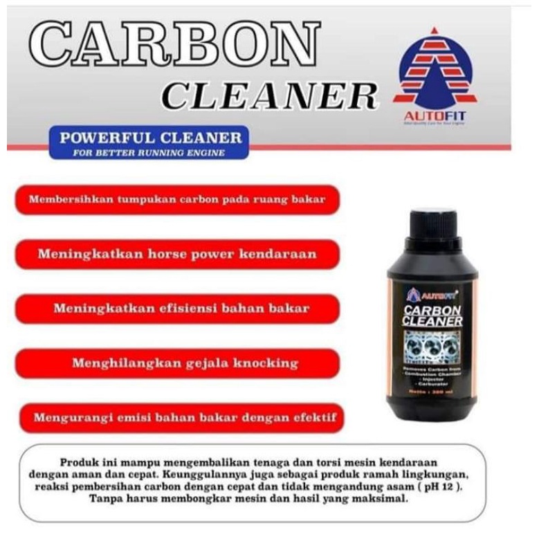 Carbon Cleaner AUTOFIT 200 ml Gurah Mesin Pembersih Kerak Ruang Bakar  Mesin