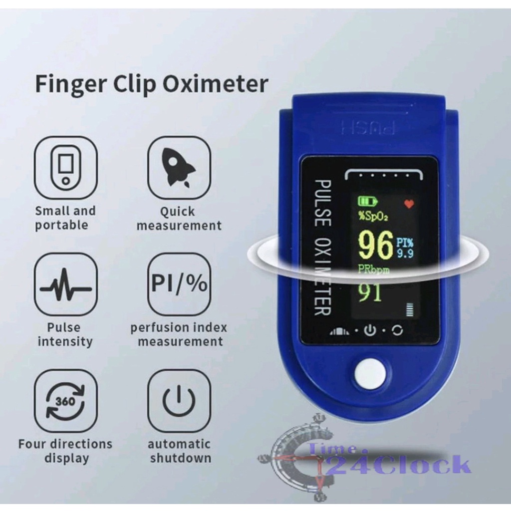 Time-Oximeter Fingertip Pulse Oximeter Oksimeter Fingertrip Pulse