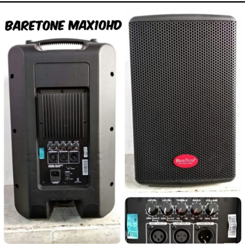 Speaker aktif baretone 10 inch max 10hd bluetooth max 10 hd max10hd