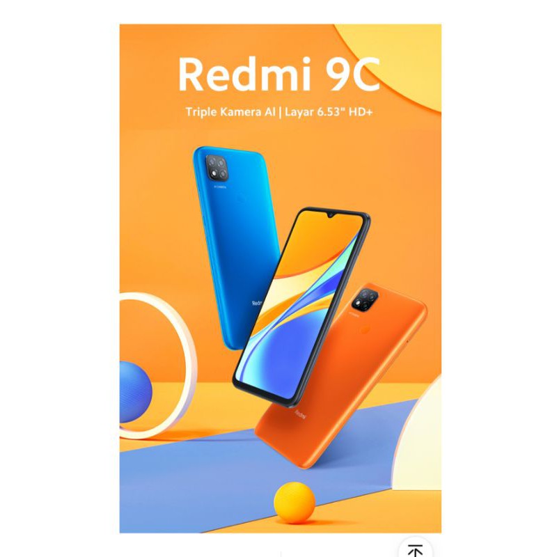 xiomi redmi 9c ram 3/32gb garansi resmi