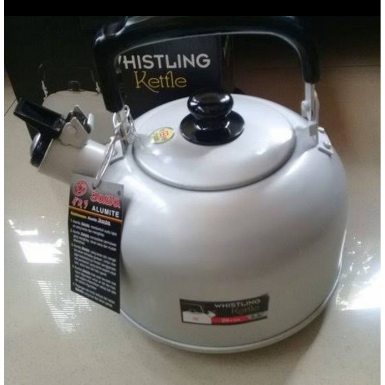 Teko Bunyi Maspion 4.5 liter 22cm / ceret air teko siul whistling kettle rebus air aluminium TEBAL 22cm