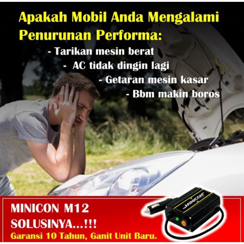 Minicon M12 -12 Volt  n M24 - 24 Volt Stabilizers Kelistrikan Mobil Penghemat Bahan Bakar MInyak
