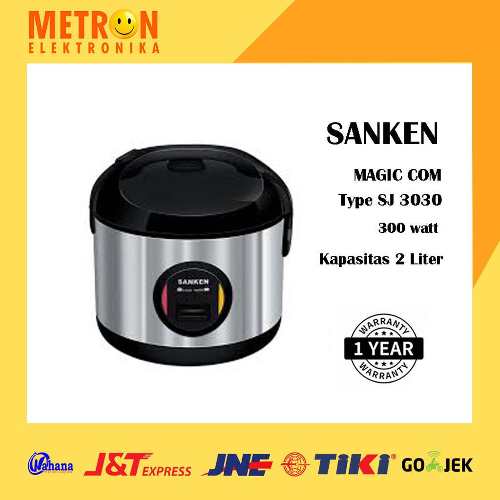 SANKEN SJ 3030 BLACK / STAINLESS MAGIC COM 2 LITER / SJ3030BK