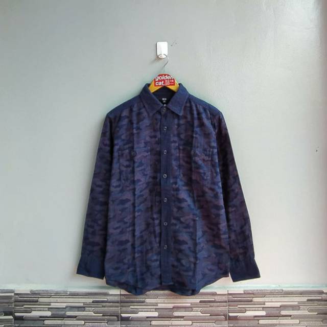 KEMEJA FLANNEL UNIQLO CAMO & JAKET LIGHTWEIGHT UNIQLO ORIGINAL SECOND