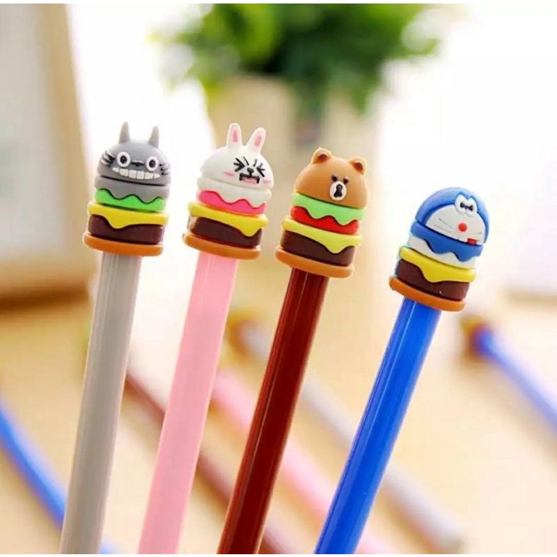 

Pena burger line tororo doraemon pena lucu pulpen lucu atk murah