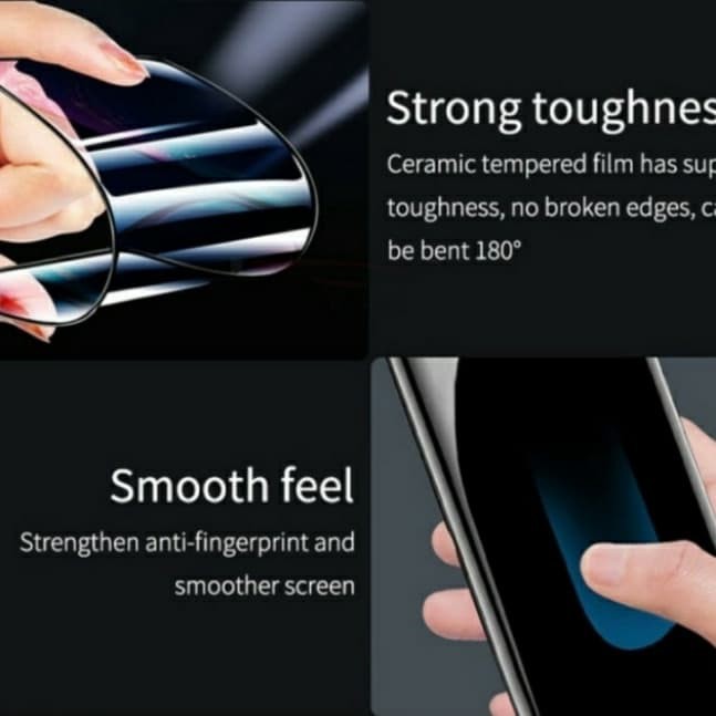 Oppo Realme C17 C15 C12 C11 C3 C2 C1 8 7 7i 6 5 5i 5s 3 2 Pro X XT Tempered Glass Ceramic Full Cover