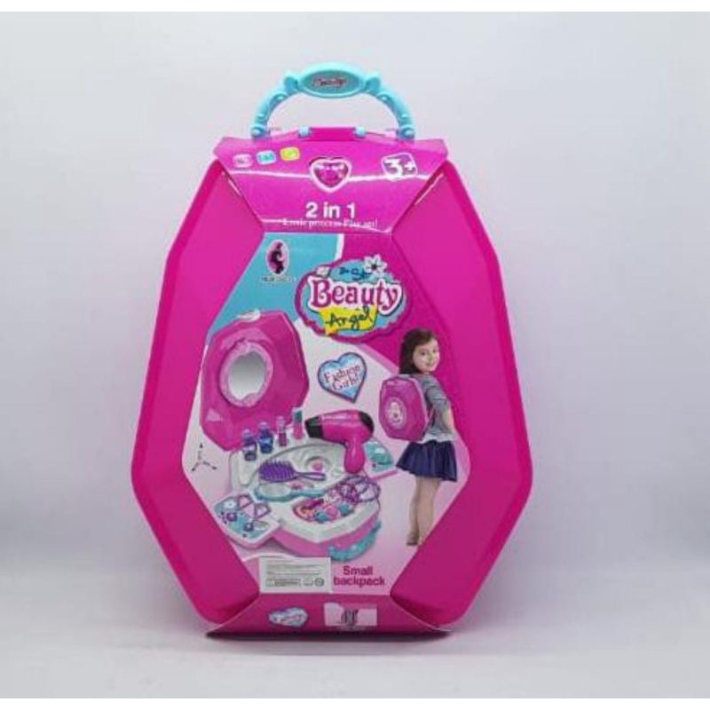 Mainan anak Make Up Beauty Angel/Mainan Make Up Tas Bag Backpack