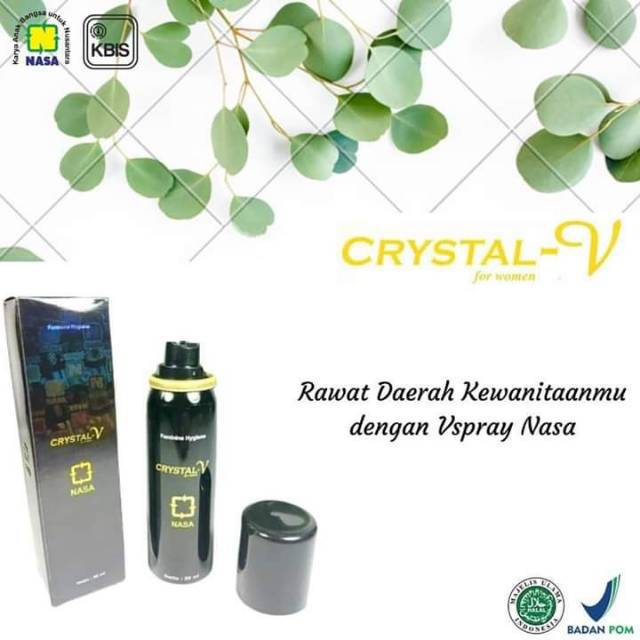 Crystal v spray herbal/v spray nasa original/vspray/crystal v semprot/ncx cair/crystal x original