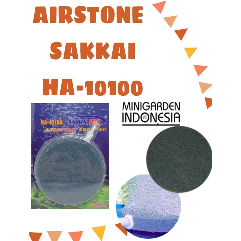 AQUARIUM AIRSTONE BULAT SAKKAI PRO HA-10100 BATU AERATOR 10CM X 15MM