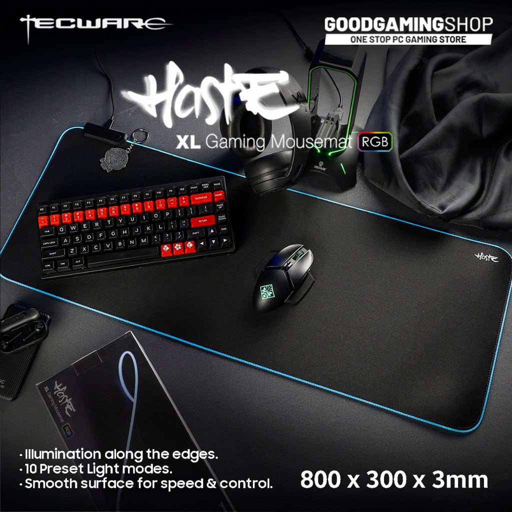 Tecware Haste XL RGB - Gaming Mousemat