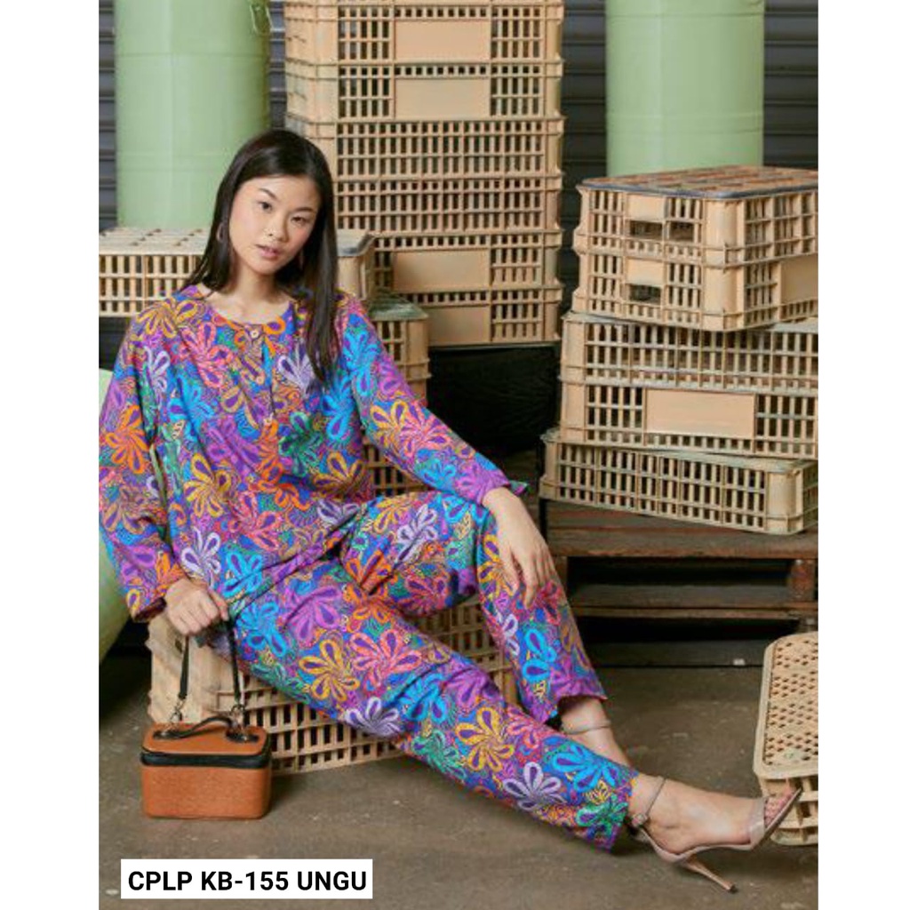 Daster Kuda Mas Setelan Lengan Panjang CPLP Batik Kudamas KB-148 & KB-155 LD 120cm BUSUI