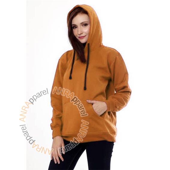 HOODIE POLOS WANITA - Jaket Hoodie Jumper Polos - Bahan Fleece