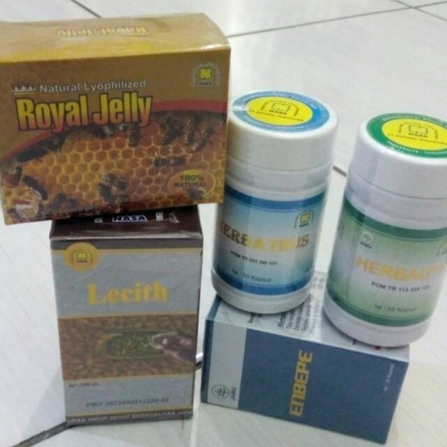 PAKET LENGKAP STROKE -ENBEPE,LECITHIN,NRJ,HERBATHUS,HERBAGYN