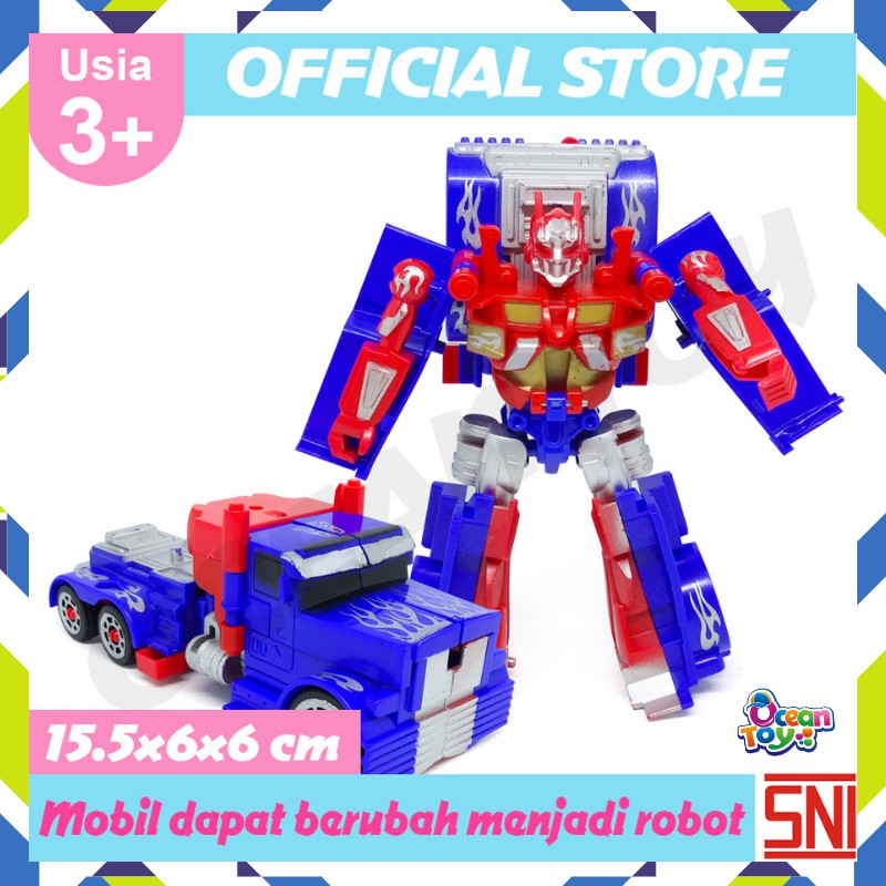 Jual Mainan Anak Oto Super Robot Bisa Berubah Menjadi Mobil