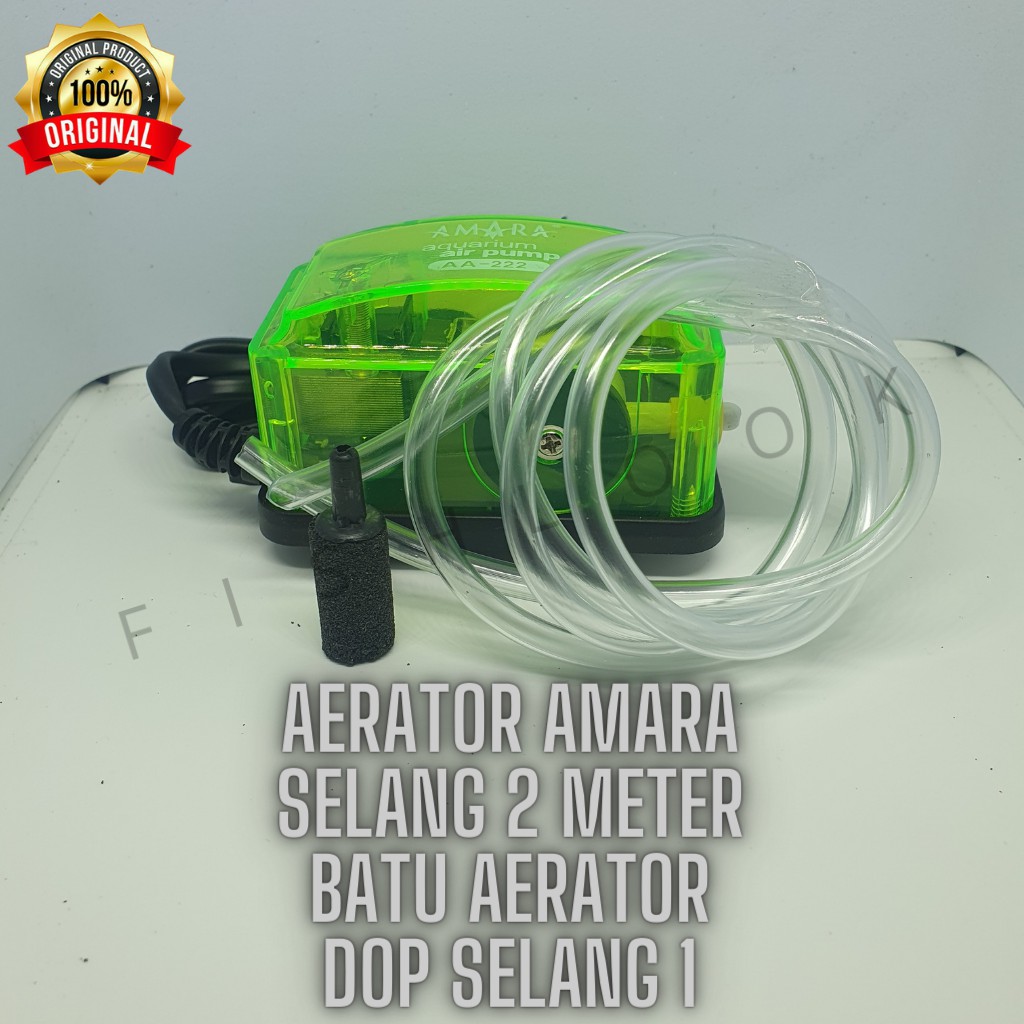 PAKET AERATOR LENGKAP AMARA mesin gelembung udara 1 LUBANG aquarium aquascape AMARA