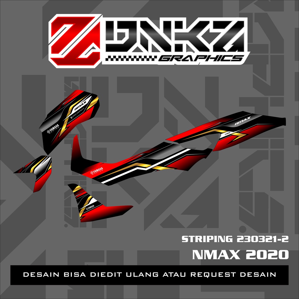 Stiker Nmax 2020 Decal Striping Nmx 2020 Premium Racing 230321-2
