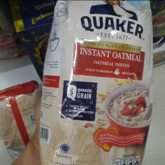 

Quaker instant oatmeal free box