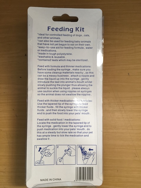 Feeding Kit for Pet Suntikan Tablet Kapsul