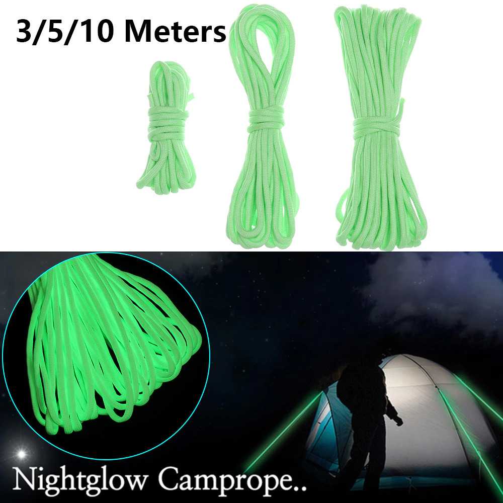 YOUGLE Tali Paracord Camping Luminous Nightglow 7 Core 4mm 10M - SS02