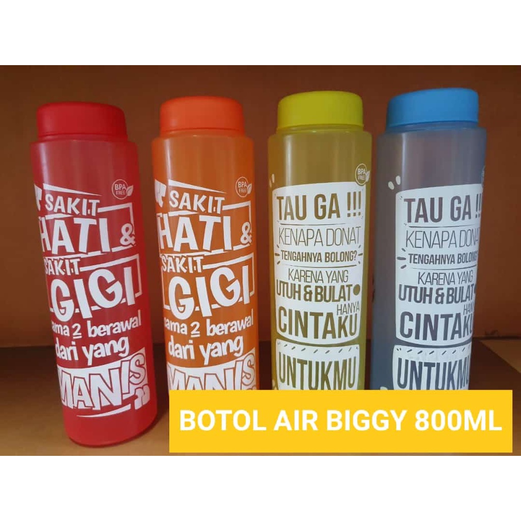 My Bottle Merek Biggy Botol Minum 800ML Harga Per 1PCS