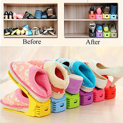 Sgz Shoes Organizer Rak Penyimpanan Sepatu Double 2 In 1 Shopee Indonesia