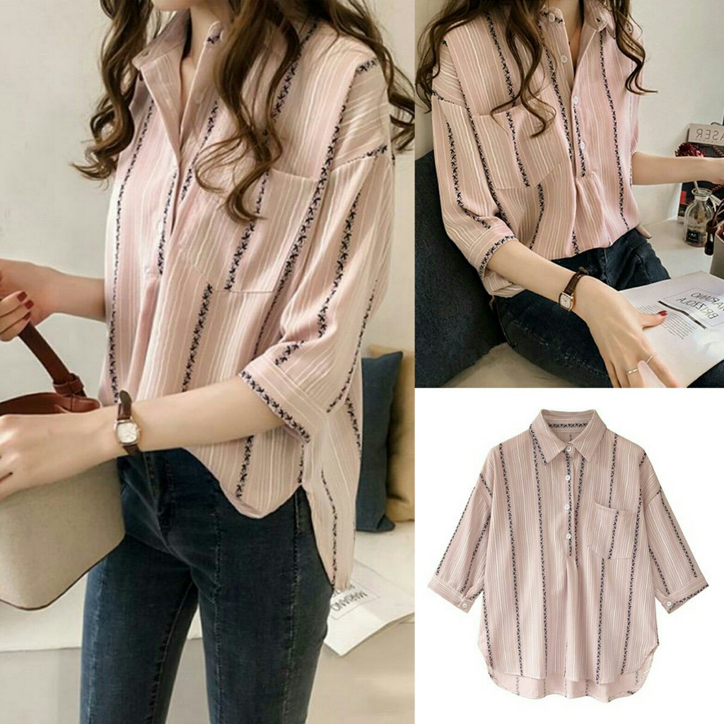 BAJU ATASAN WANITA TERBARU 2022 ATASAN MODEL KEKINIAN KEM AURISTELA BLUS LENGAN PANJANG KOREA TERBAR