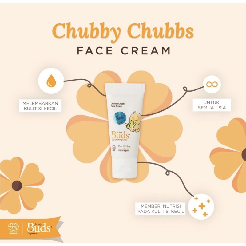 Buds Chubby Chubbs Face Cream - Krim wajah bayi